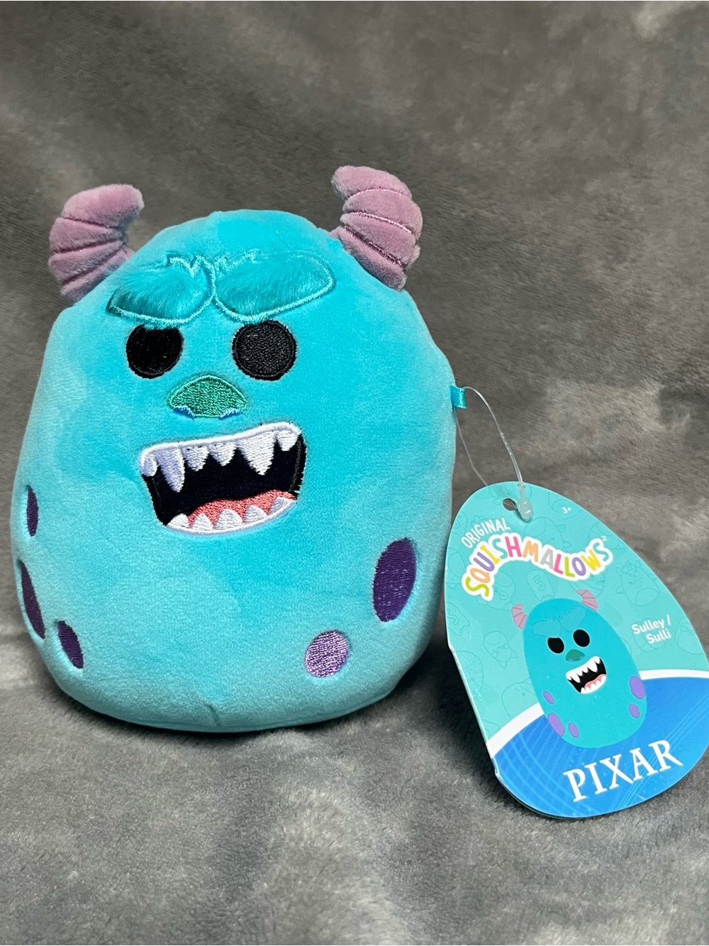 Squishmallows Disney Sulley Monsters Inc. Plush New With Tags 5 Inches